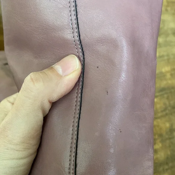 Franco Sarto Rosa Marmo Faux Leather Heeled Boots - Size 7 - Picture 13 of 16